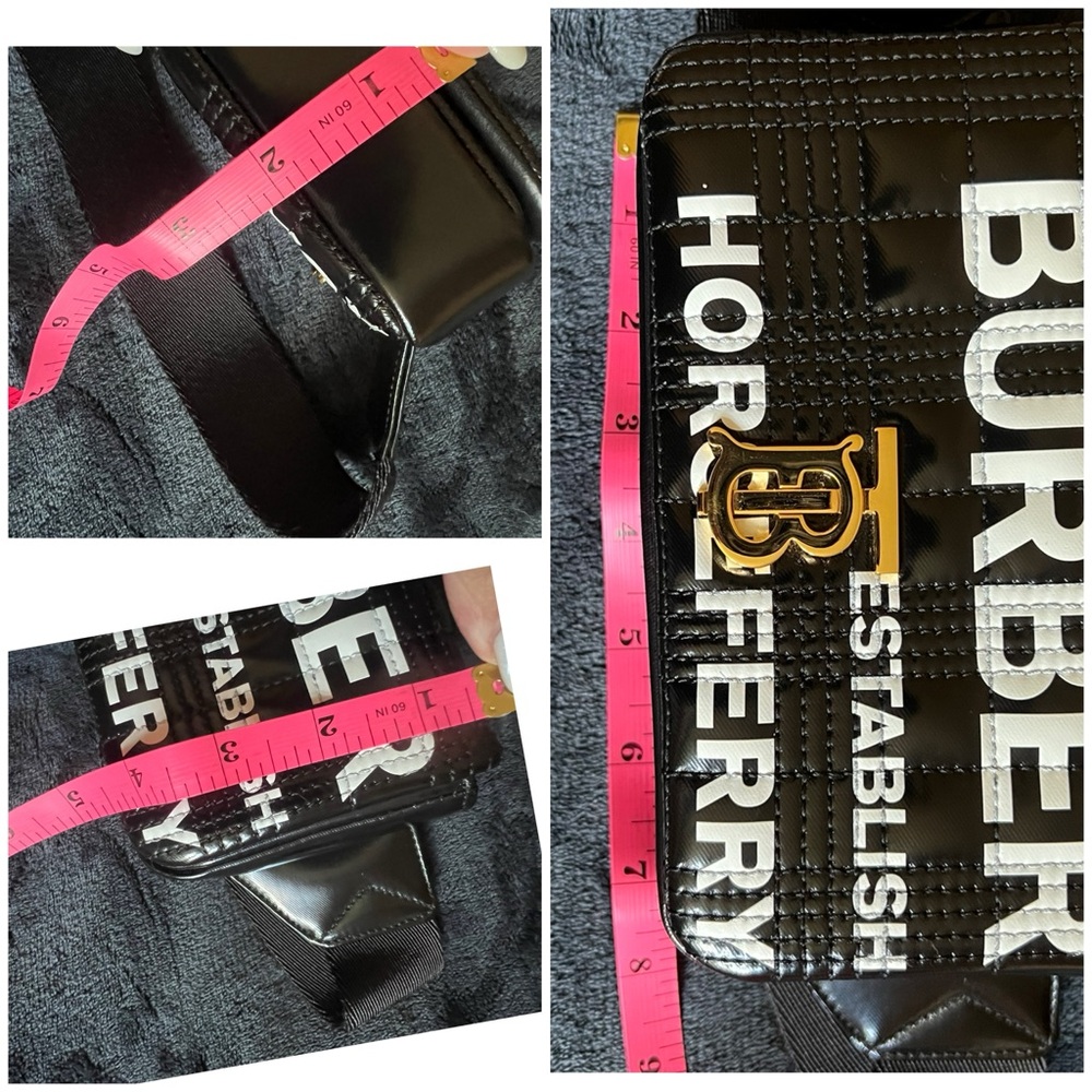 SOLD ❌❌❌Burberry Black Quilted Crossbody Bag with Logo - Picture 15 of 16